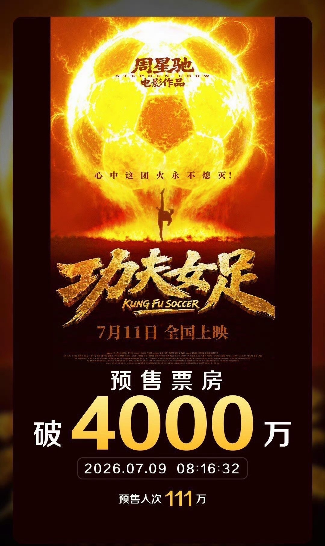迪丽热巴功夫女足预售破4000w迪丽热巴功夫女足预售破4000万 迪丽热巴功夫女