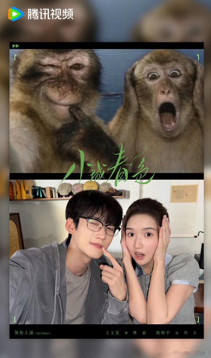 周柯宇王玉雯模仿动物表情包各种鬼脸轮番上阵，模仿小动物的样子，看着轻松又很有乐趣