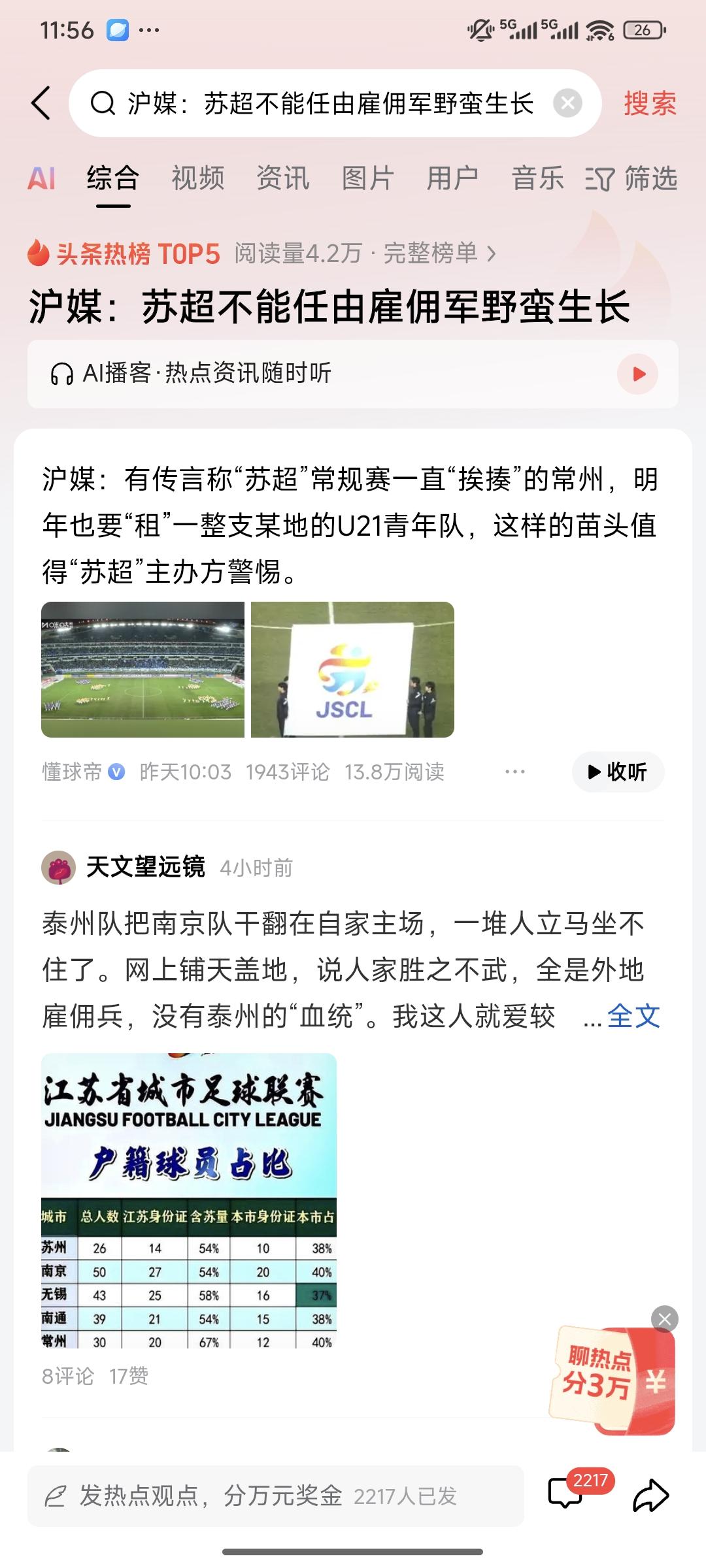 苏超“租队”打比赛？草根与职业别搞反了，这才是中国足球的活路！
 
常州要“租”