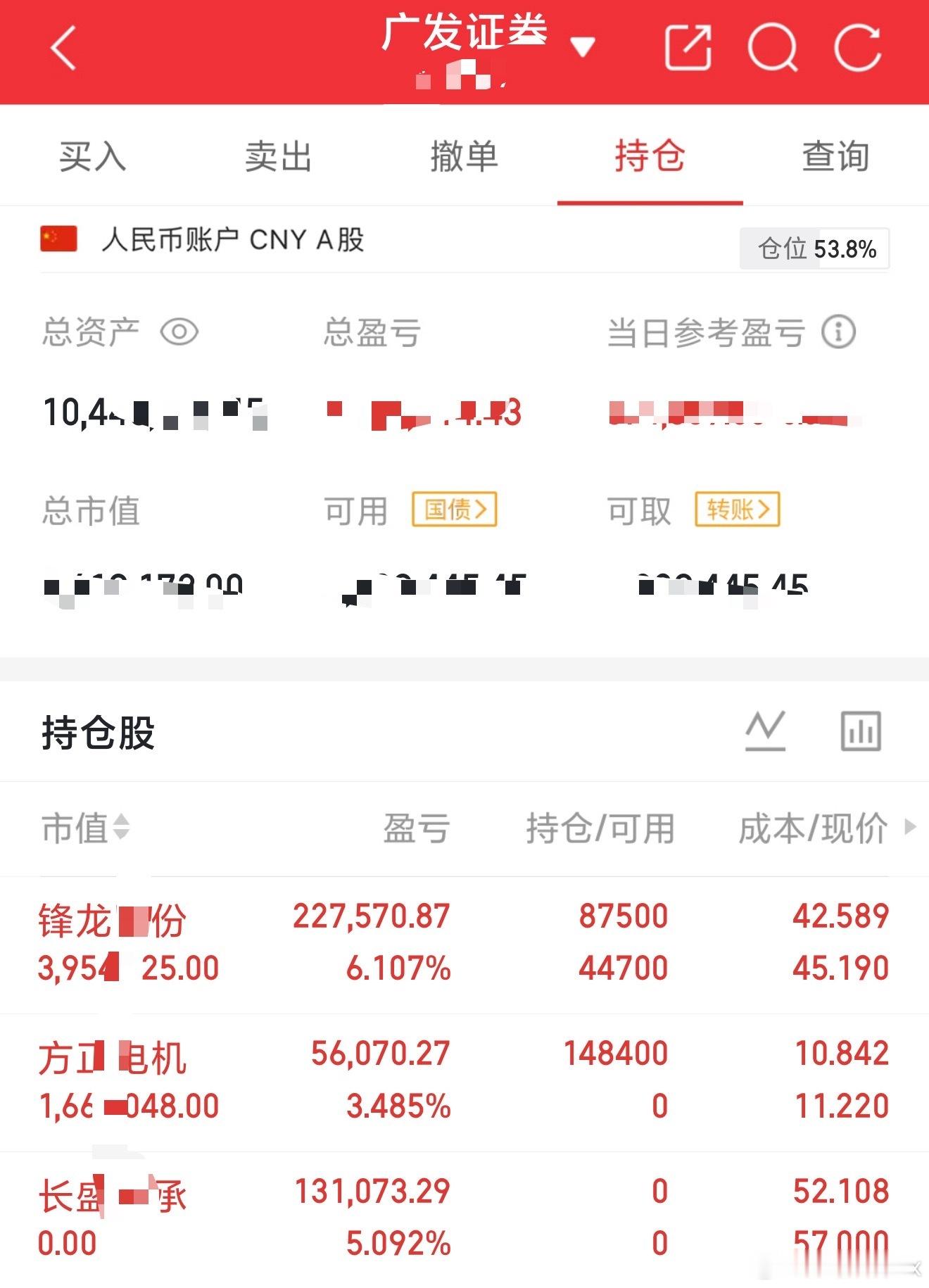 午间持记录📝仅个人记录，不构成投资建议锋龙成功封，浮盈继续扩大，是今天的核心贡