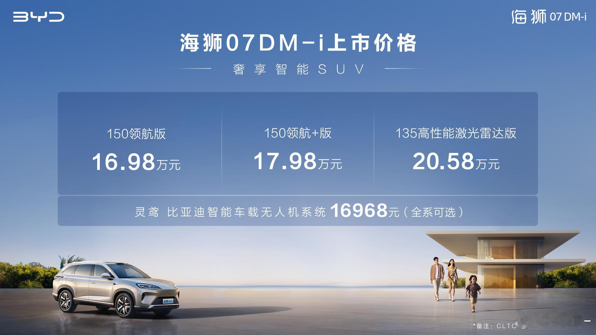 【比亚迪海狮07DM-i 上市，16.98万起！】难怪现在合资品牌的中型，中大型