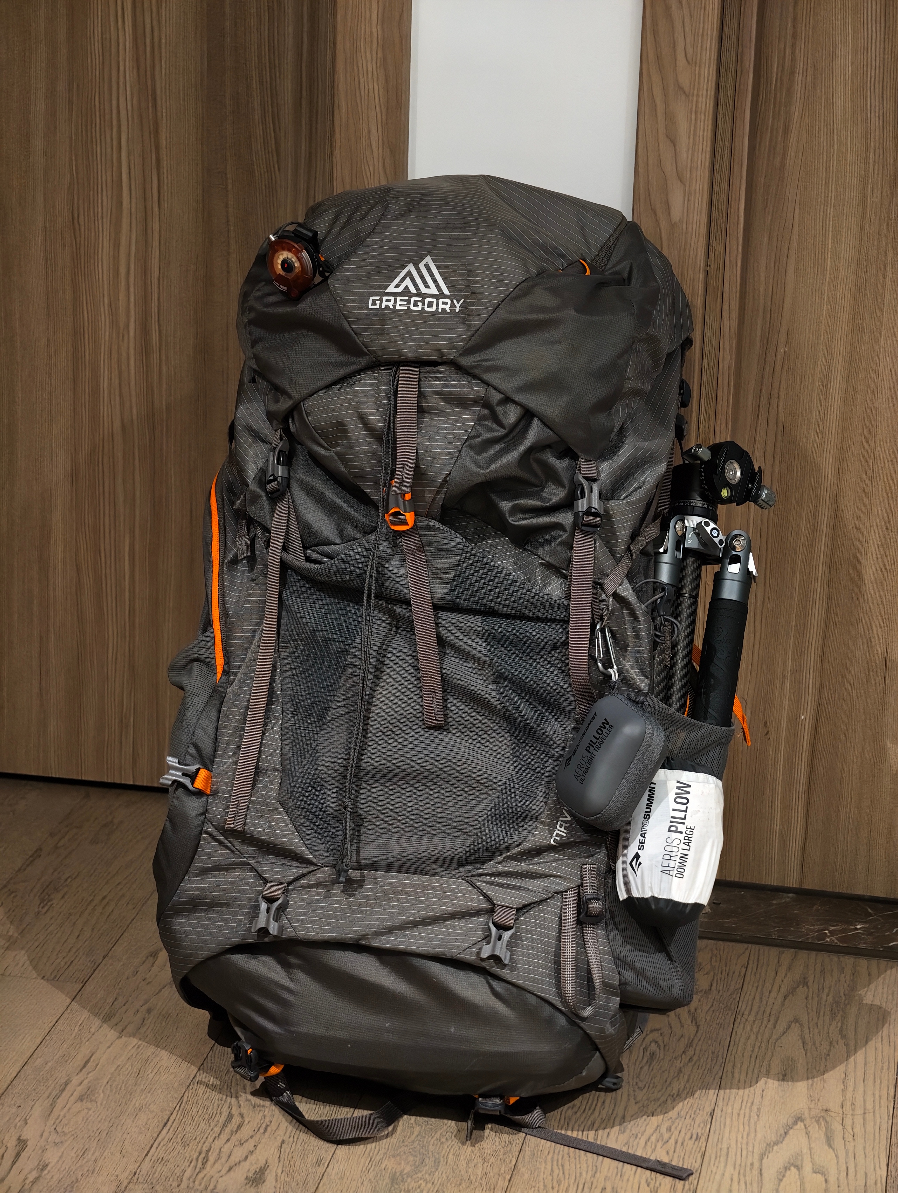 一看到这个60L大包就该知道我又要半个月不着家了明天哈尔滨🛫走也！红烧小狮子头