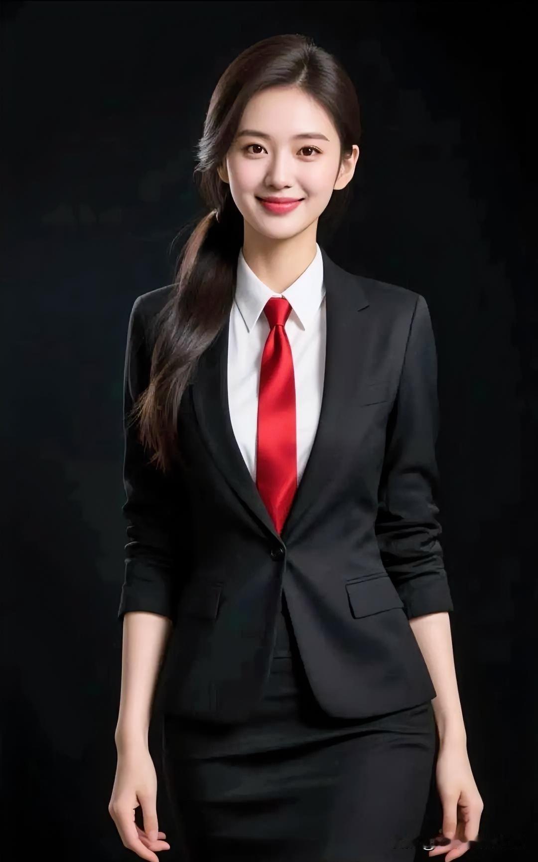 发现美黑西装红领带，干练如诗，眼眸藏着星光。