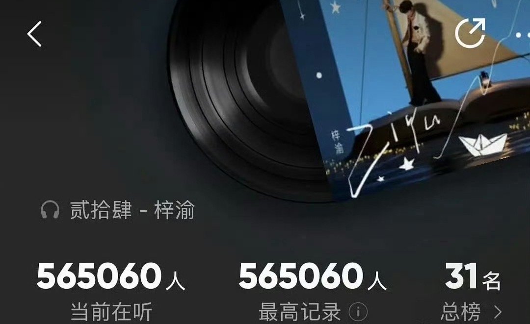 梓渝新歌在线收听人数梓渝太牛了 