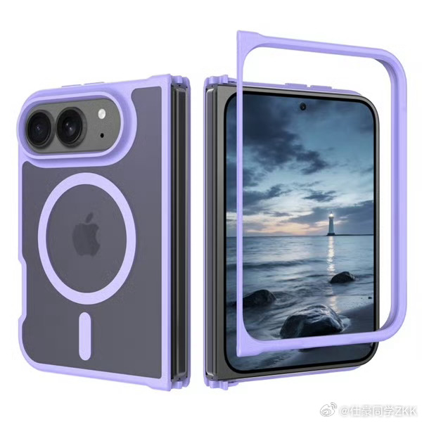 iPhoneUltra保护壳曝光 5.3英寸外屏以及7.7英寸内屏，采用横置相机