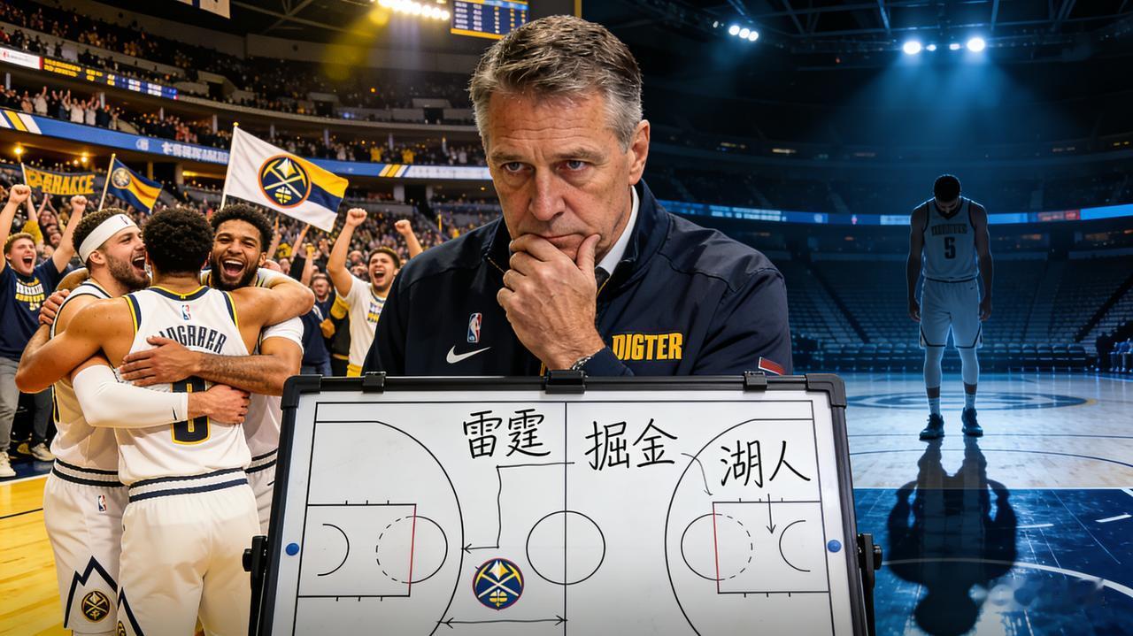 西部格局炸锅！掘金主帅一句话定调
 
丹佛掘金的更衣室里，战术板上画满了密密麻麻