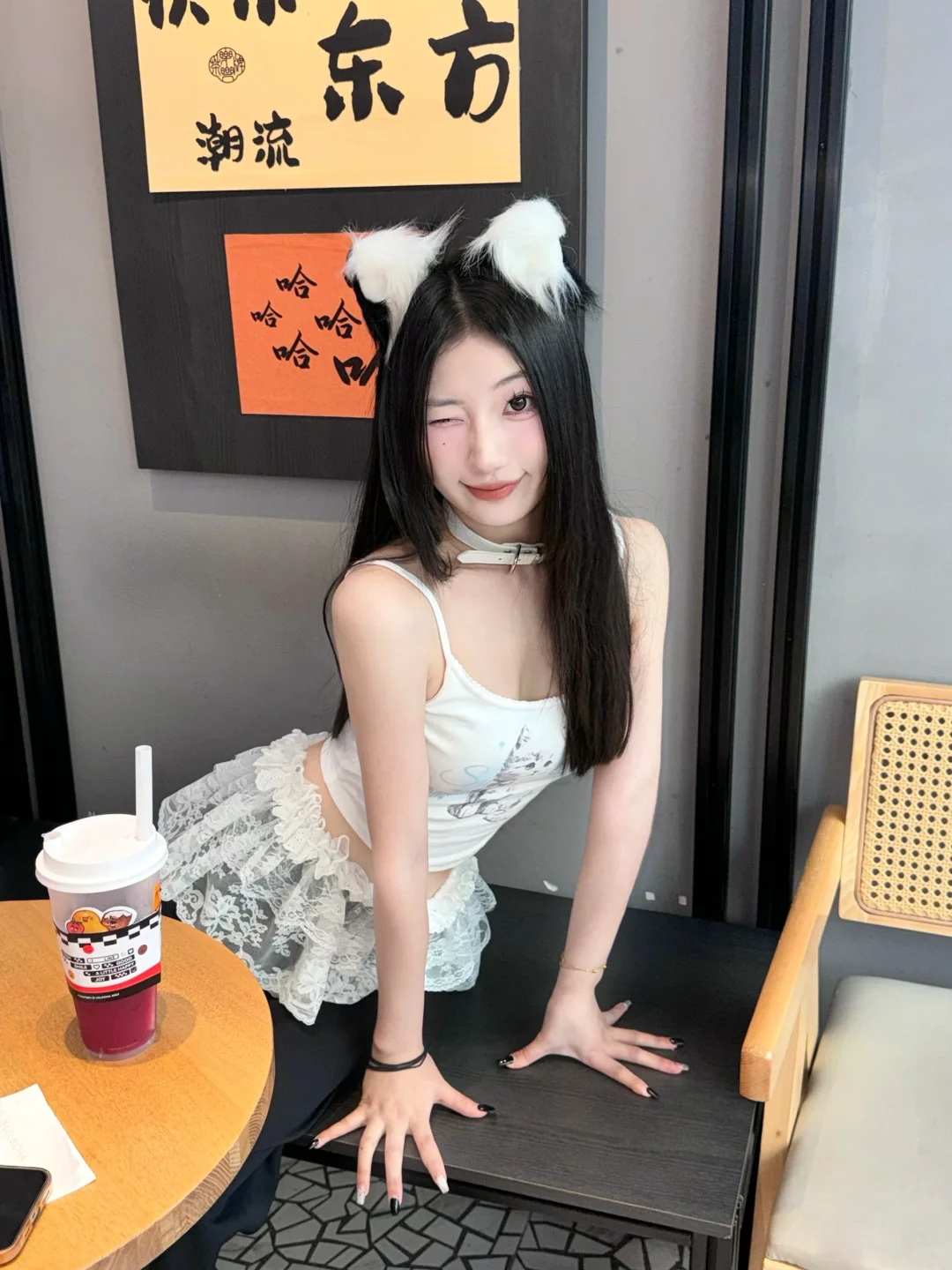 🐈美丽纯欲猫猫吊带