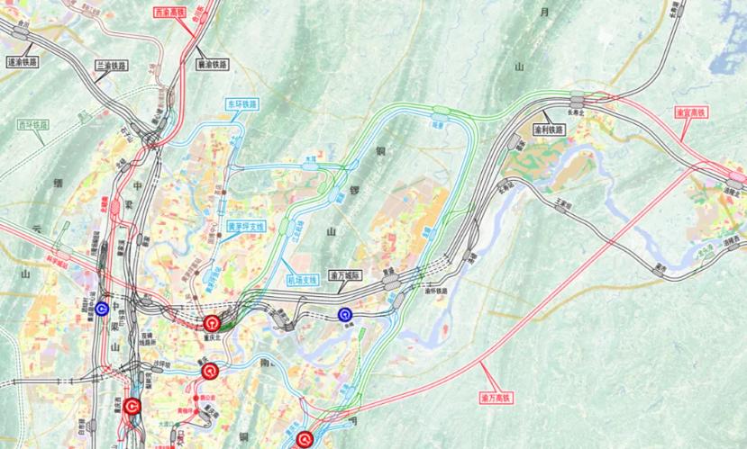 重庆未来五年铁路蓝图：六条新动脉蓄势待发
这6条铁路项目根据其功能定位和推进阶段