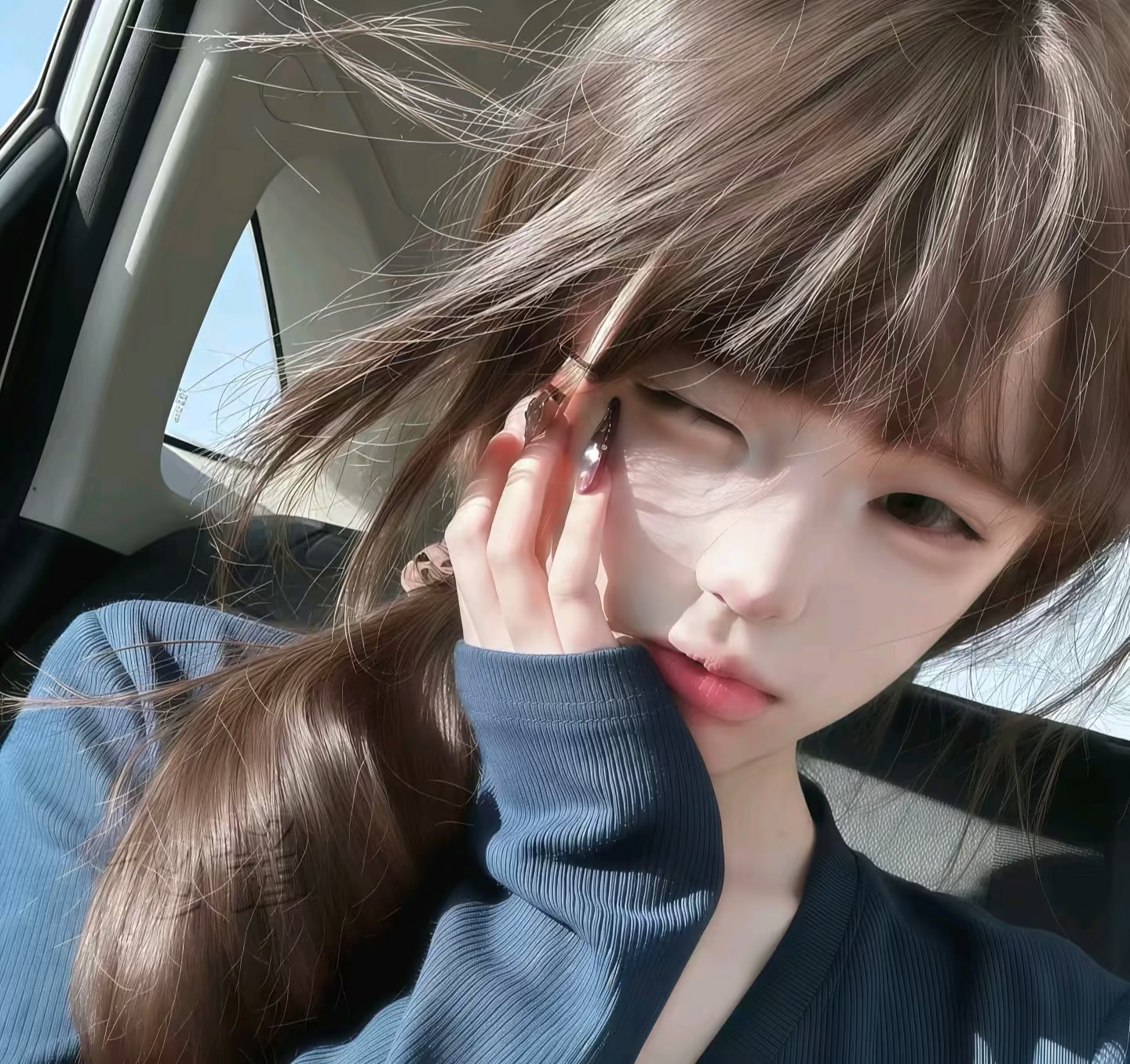 1200𝙒𝙚𝘾𝙝𝙖𝙩｜蓝色系头像｜女生头像｜头像分享｜优质女头｜氛围