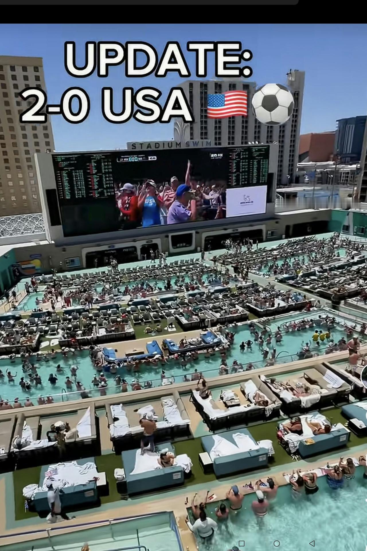 美国人这样看足球“世界杯”比赛，可以说明三个问题：
1、美国人酷爱足球这项对抗性