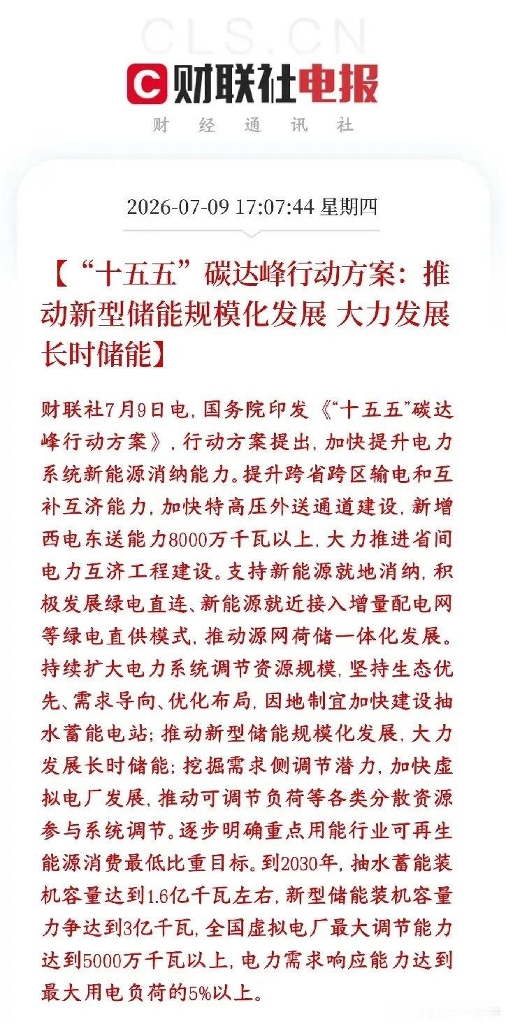 A股收盘后，储能板块迎来重磅政策性利好，板块有望走出反弹行情2025年末国内新型