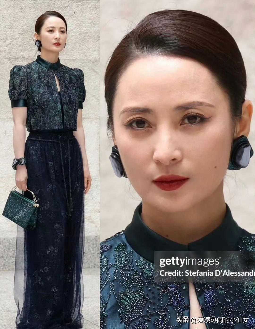 被顶级骨相的蒋勤勤惊艳，“纯元皇后”凭东方美闪耀米兰！
就在刚刚，许久未露面的蒋