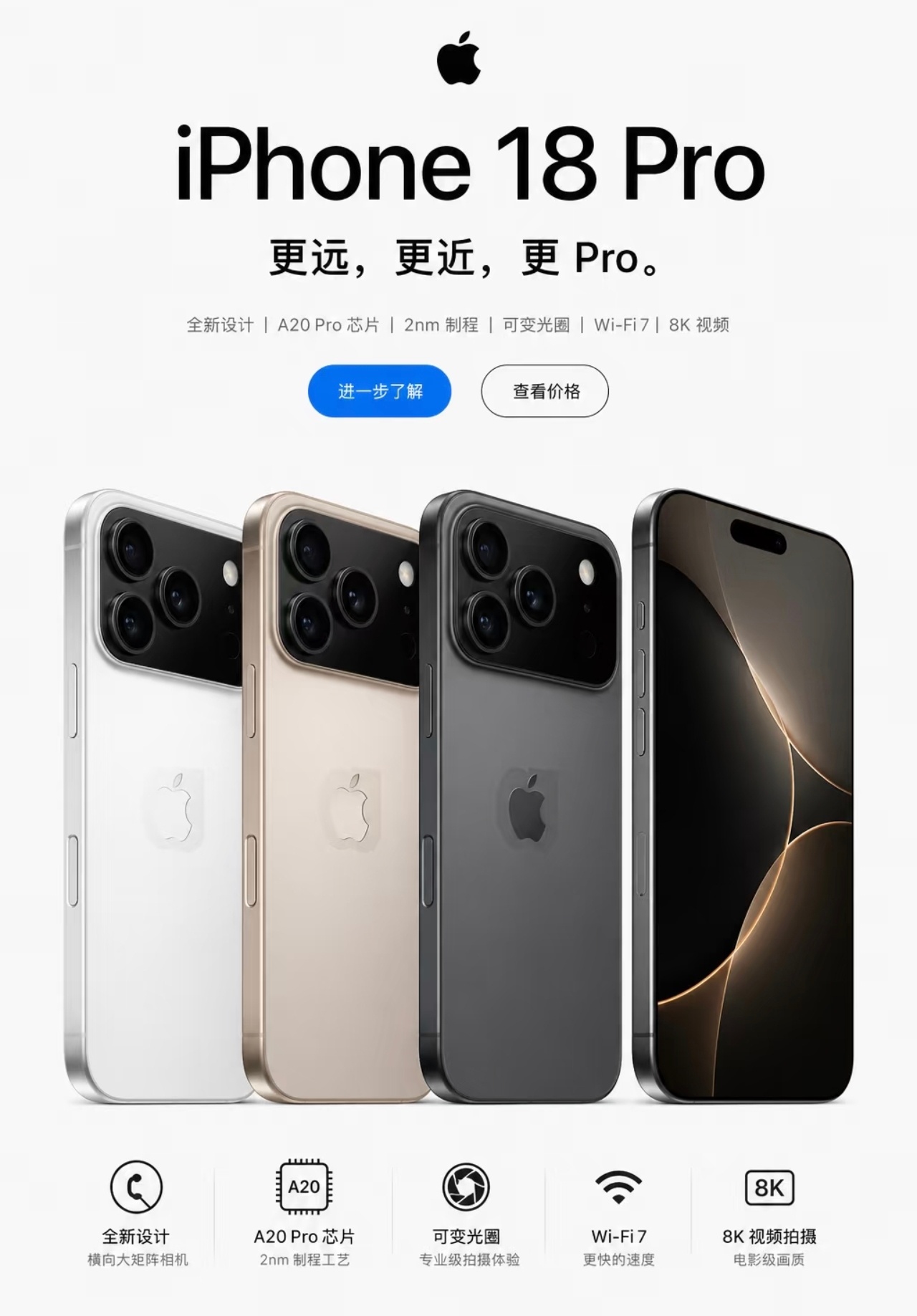 iPhone18Pro八大亮点好消息，坏消息！iPhone 18 Pro国行版流