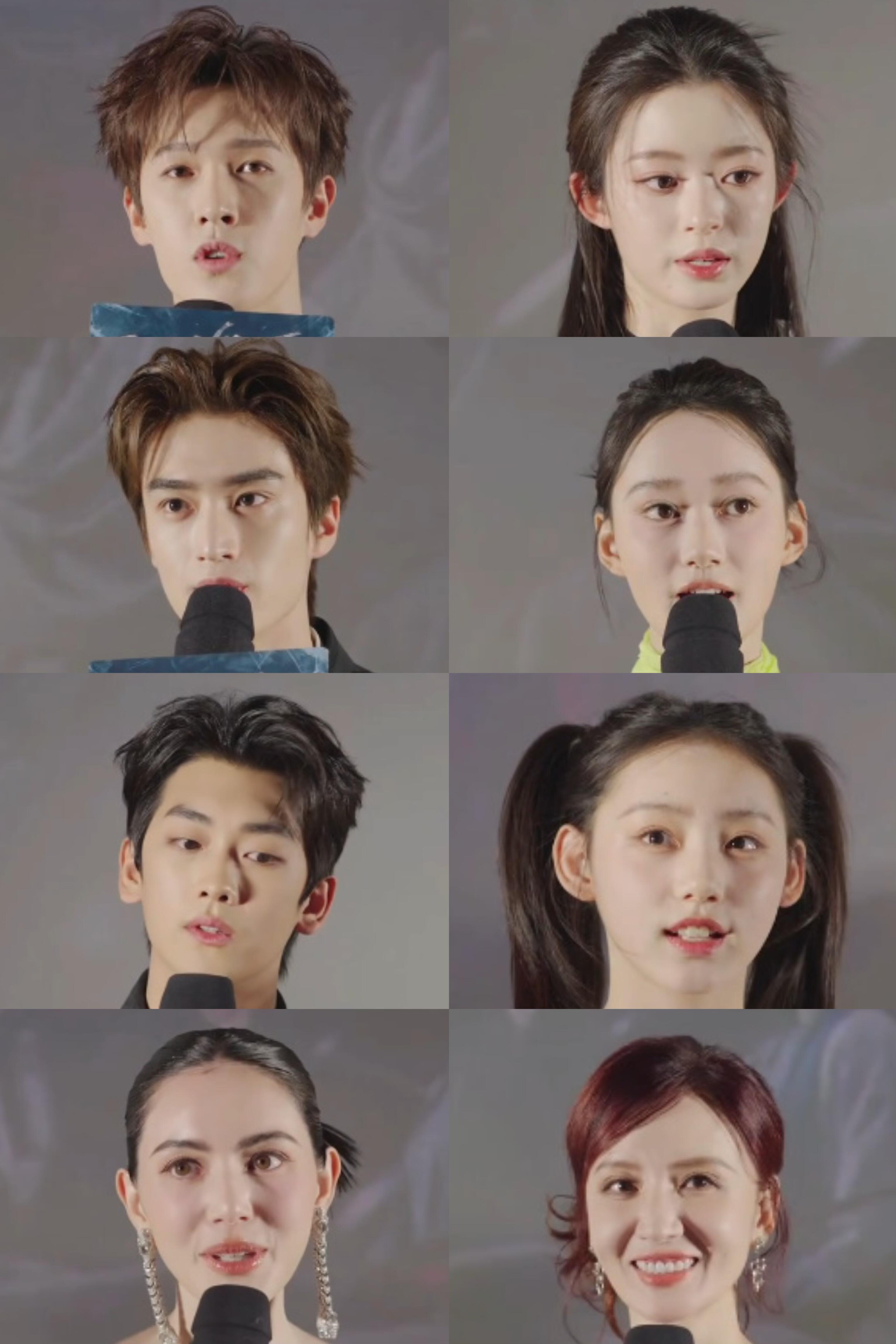 冰湖重生首映礼直播怼脸截图李昀锐、黄杨钿甜、张康乐、夏梦、李孝谦、刘佳玺、Mai