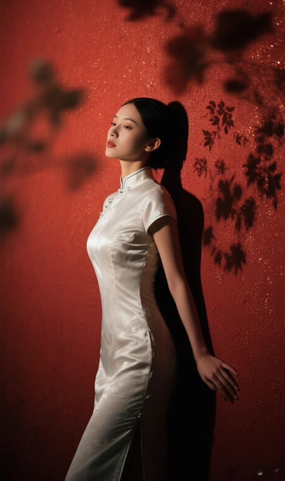 夜是朦胧诗
在红墙与花影的呼吸间
白旗袍成了一道雾
旗袍与汉服之美,你更喜欢哪个