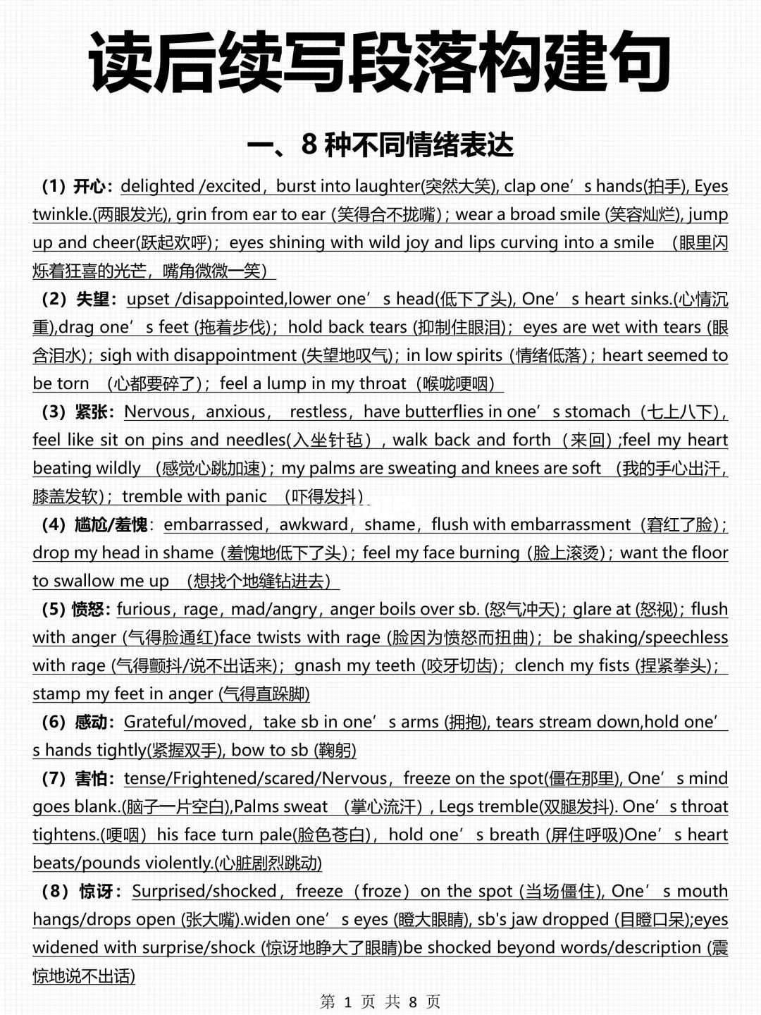 还不会写读后续写的！手把手教你！次次23+！
