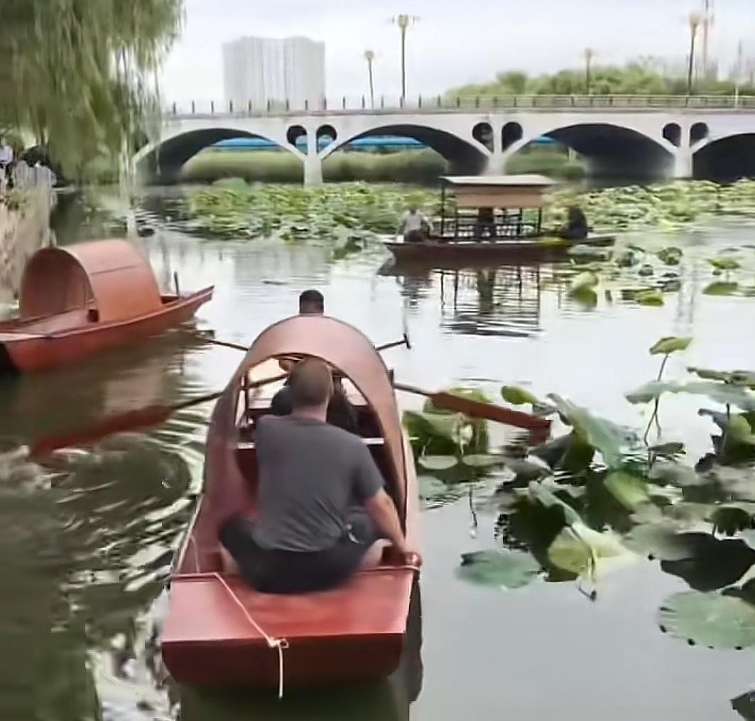 不用跑济南！邹平藏着迷你大明湖

今晌午没事儿，我溜达着打西关黛溪河边上走，一抬