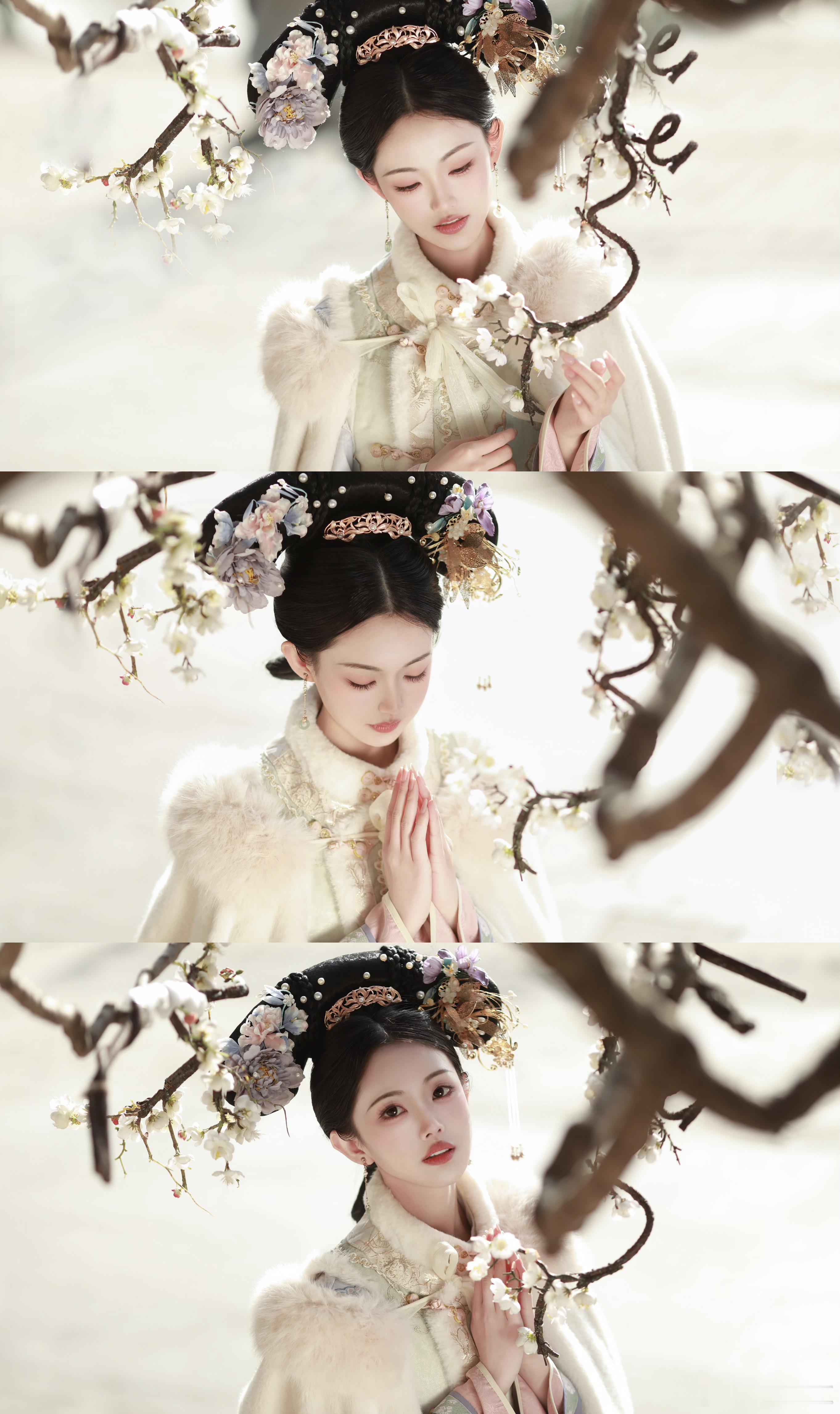“信女愿一生荤素搭配……”//年底了发一发库存照片~这是去年冬天在颐和园拍的嬛嬛