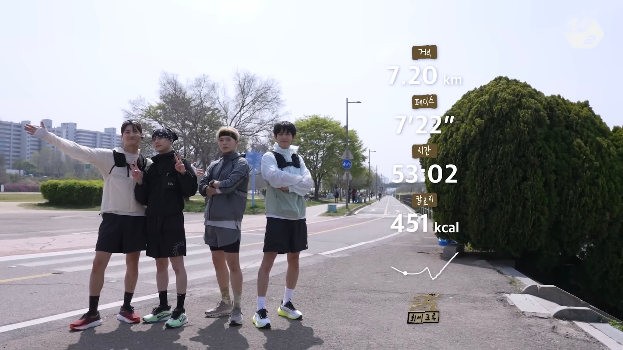 朴灿烈 🍒朴灿烈担任跑步节目mc灿烈MC超级的棒👍🏻 这期又是突破7km宝