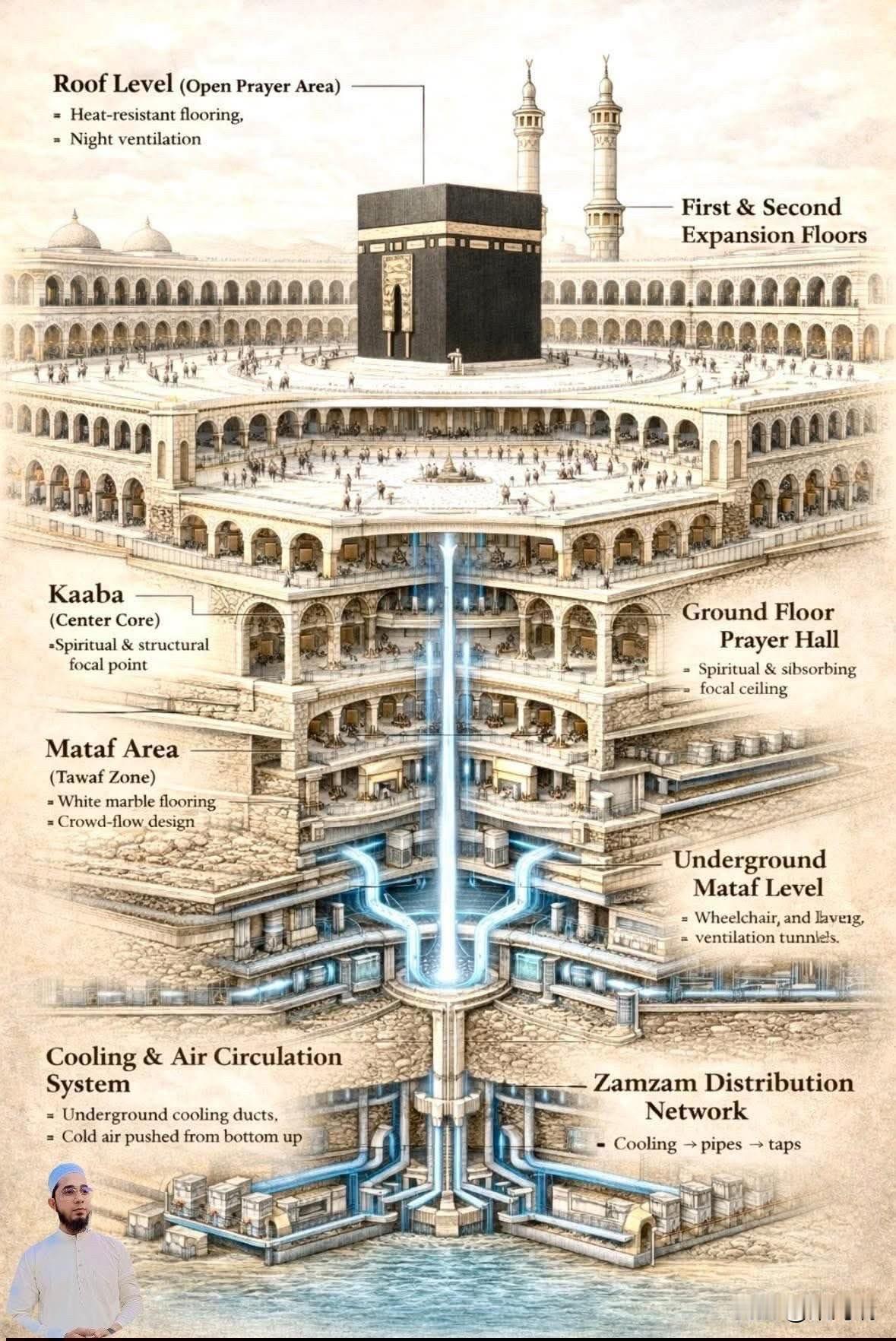 麦加禁寺（Masjid al-Haram）位于沙特阿拉伯麦加，是伊斯兰教最神圣的