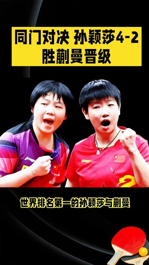 2026年WTT重庆冠军赛女单1/4决赛爆冷，世界第一孙颖莎2-4负于队友蒯曼。