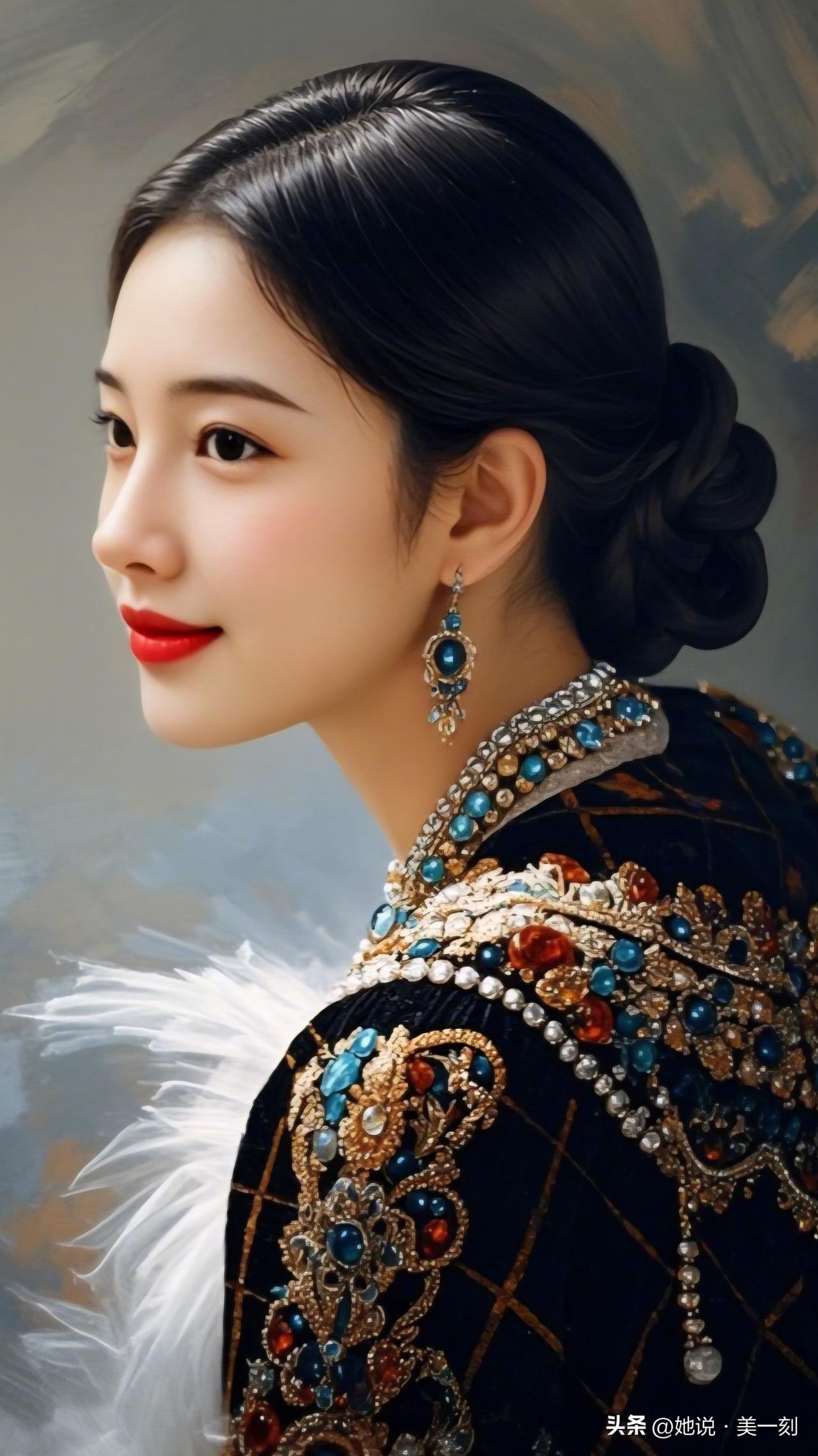 红妆美人倚，珠翠映芳颜。一个女人的外貌重要么