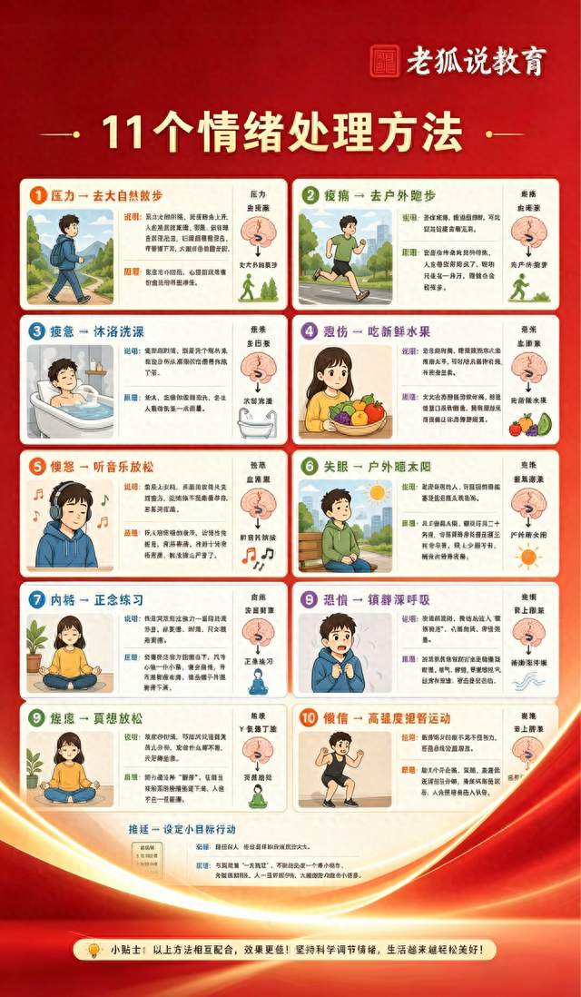 11个情绪调节方法，孩子心态稳了，学习才会更顺手