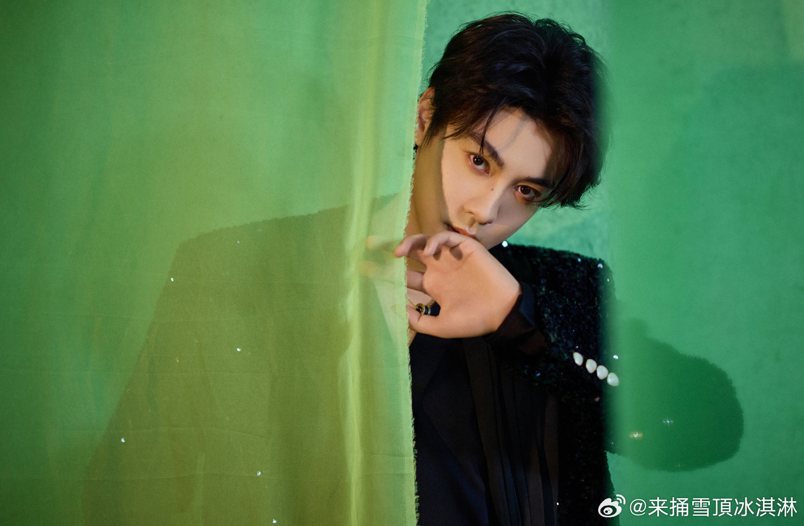 田栩宁竹影写真田栩宁纱影轻垂看看 