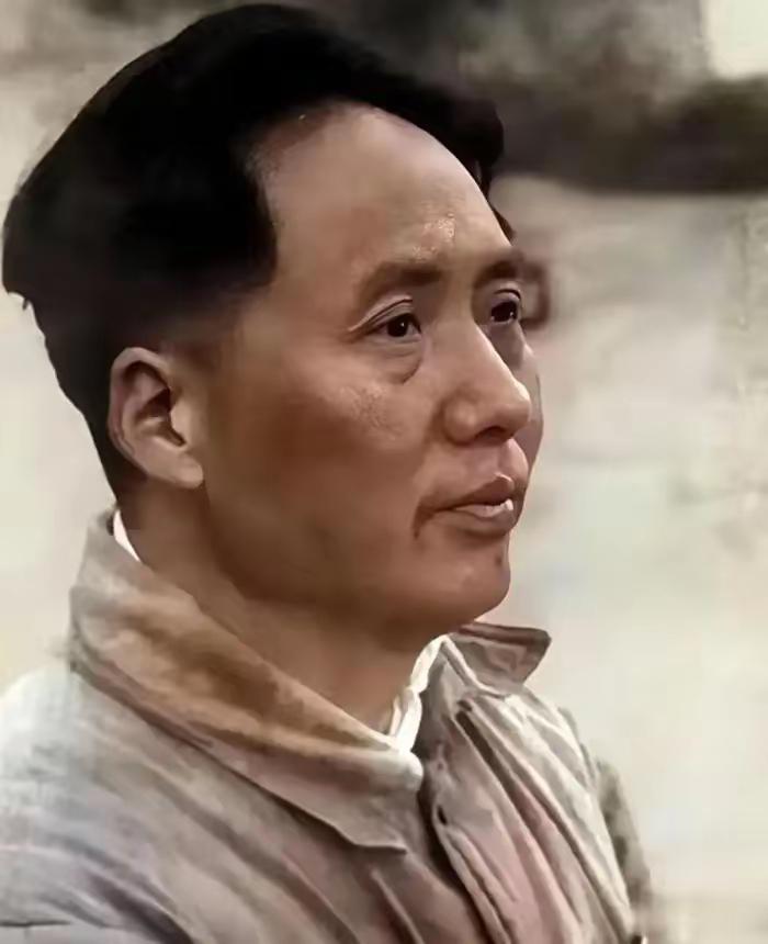 抗日战争时期的毛主席非常清瘦