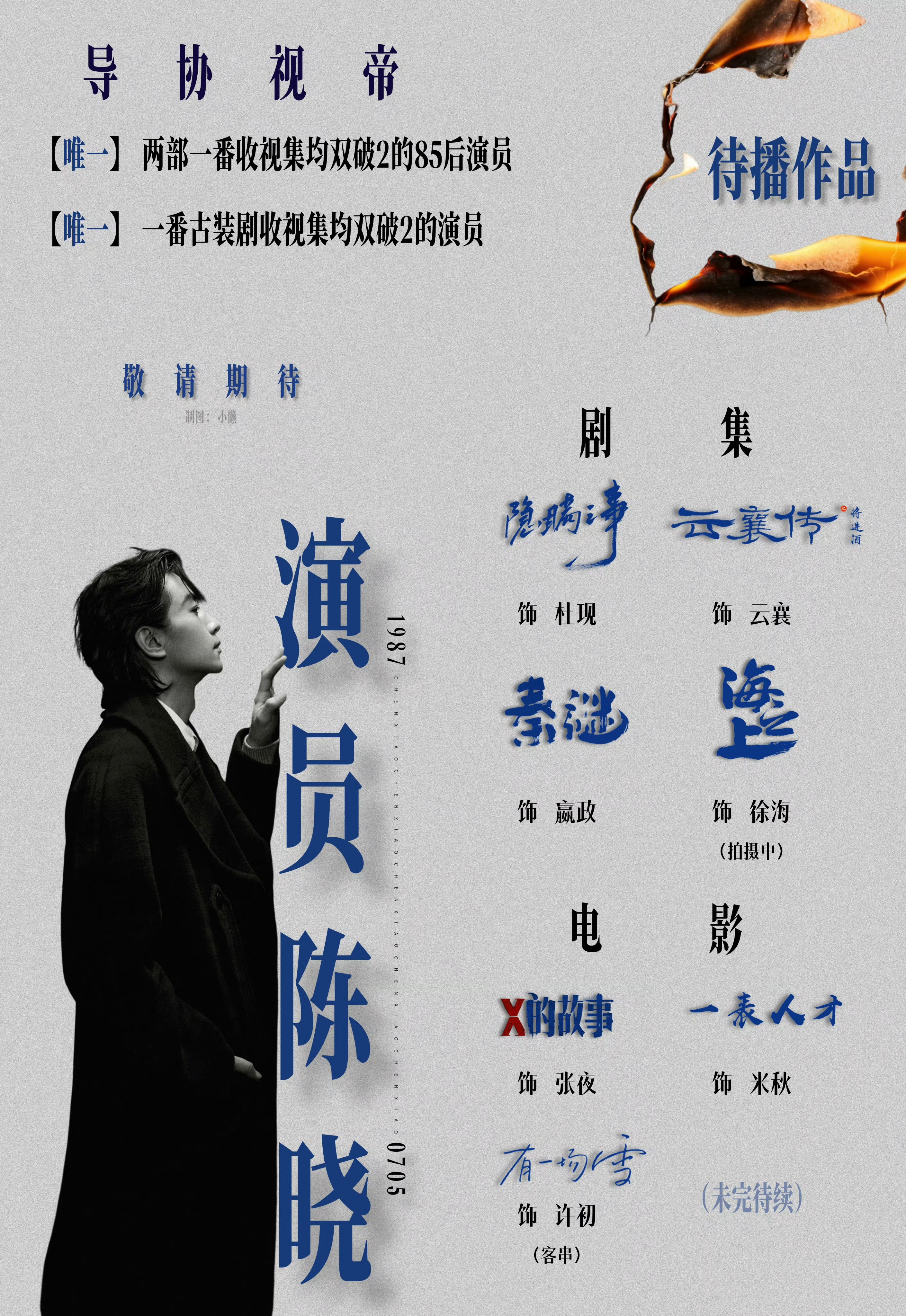 陈晓没提名 其实陈晓的实力早就毋庸置疑了吧🤔从《那年花开月正圆》到《人生之路》