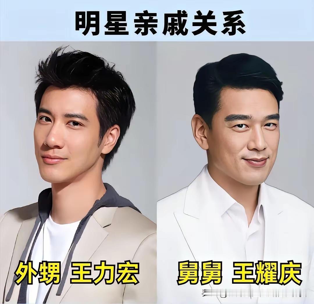 明星当中的亲戚关系 ！哎吆我去，第一次听说王力宏和王耀庆两个人是外甥和舅舅的关系