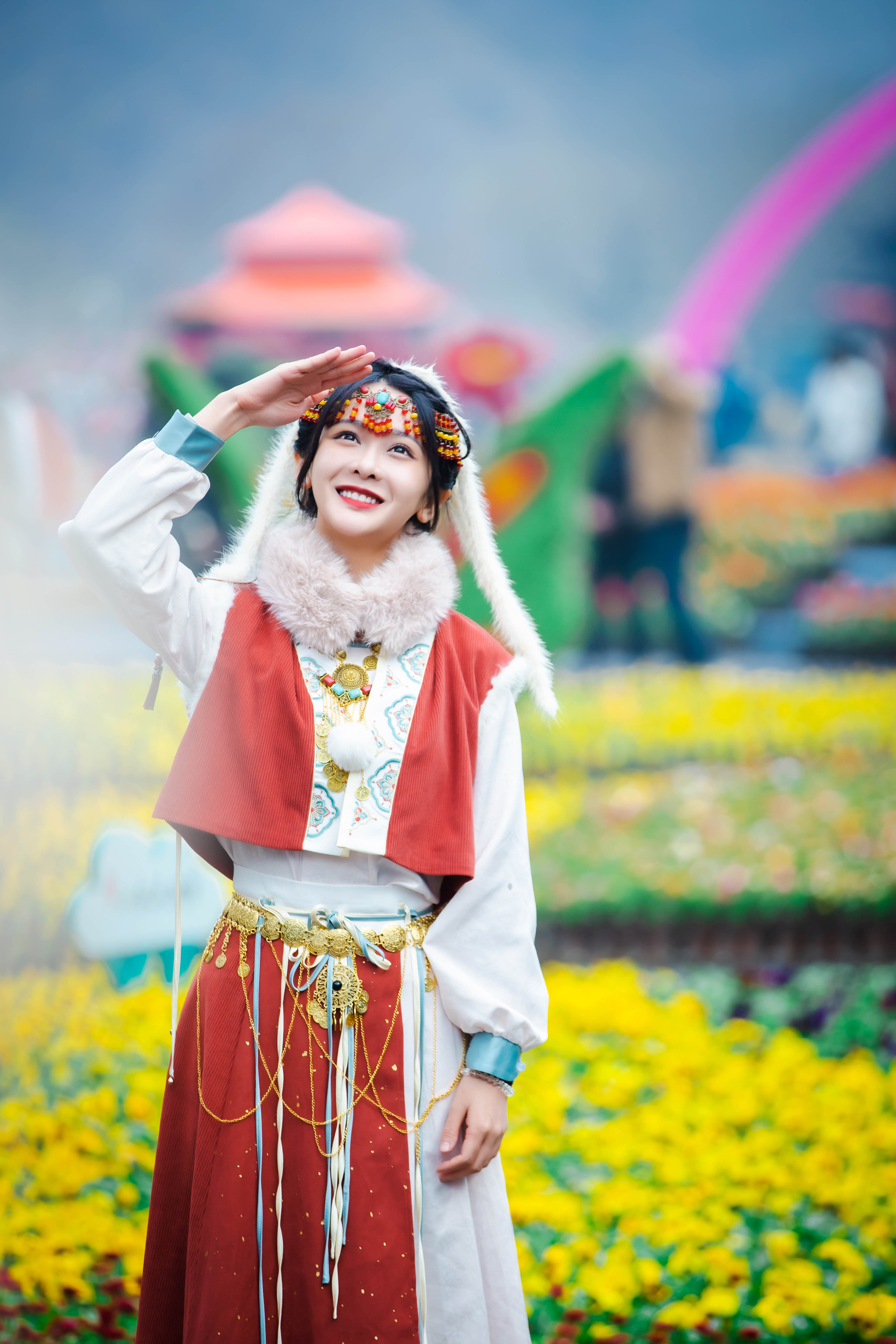 #阿山播天气# 3月19日，云台山 晴 3/18℃在长满鲜花的山野拥抱春天，让我