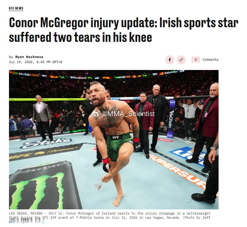 “一言九鼎”白大拿（Dana White）说，“嘴炮”康纳·麦格雷戈（Conor