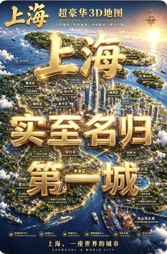 中国🇨🇳第一大城市为什么是上海？

为什么中国🇨🇳第一大城市是上海？
