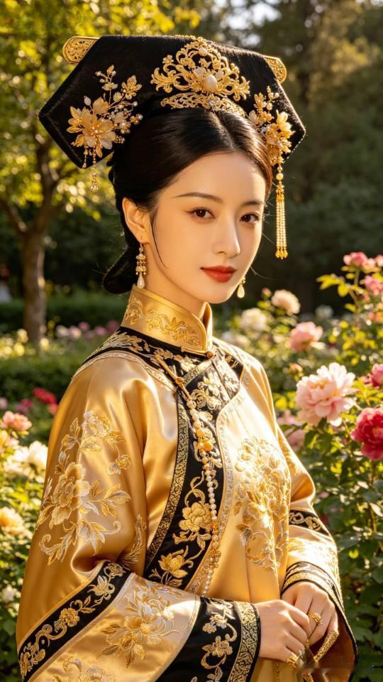 美丽的格格。美女壁纸 高雅气质美女
