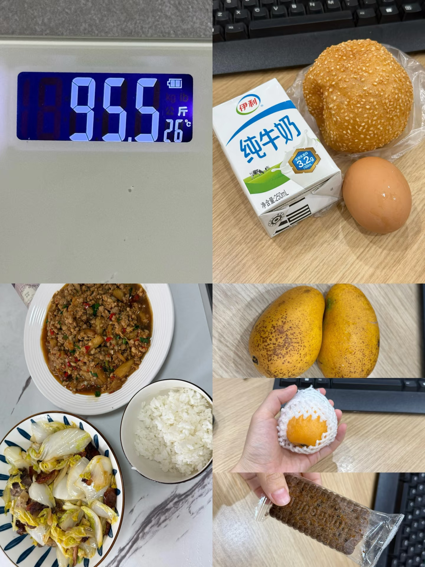 160 95斤｜一天吃什么🥣