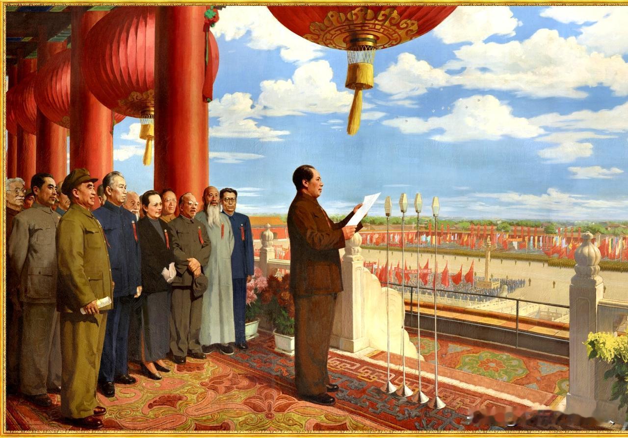 “中国人民从此站起来了！”
1949年10月1日，开国大典中，毛主席根本没有说过
