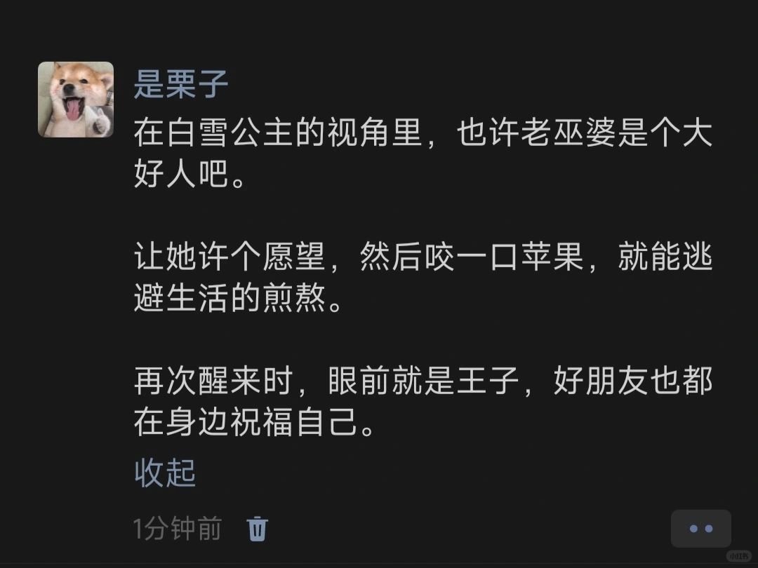 在白雪公主的视角里，也许老巫婆是个大好人