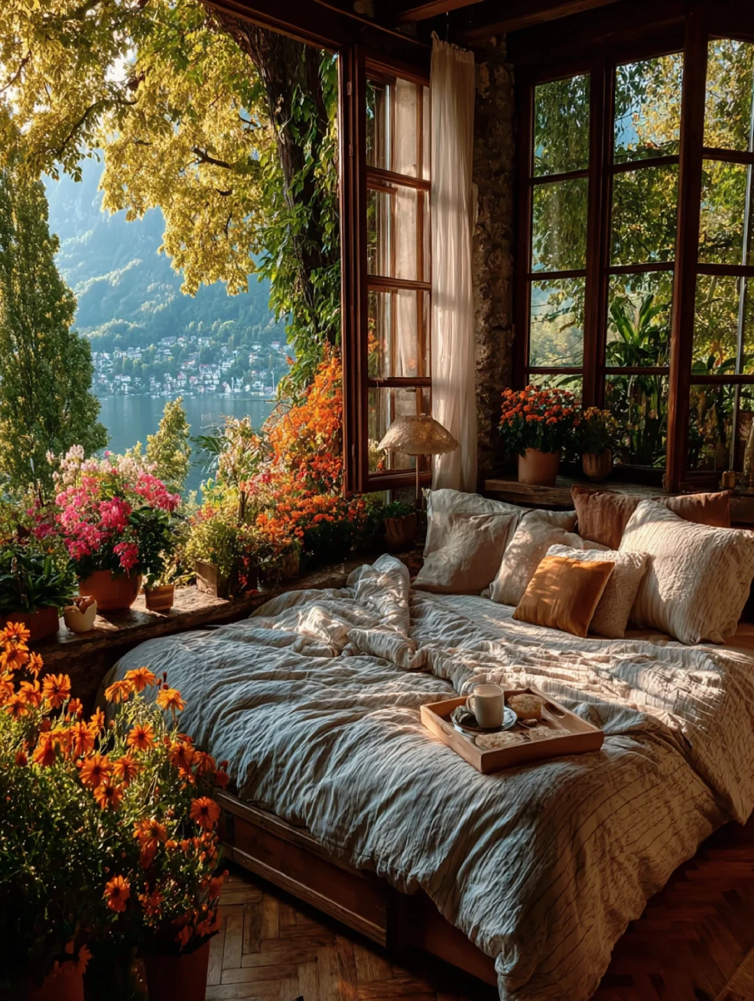 童话小屋阳光洒在窗前，是治愈心灵的温柔！