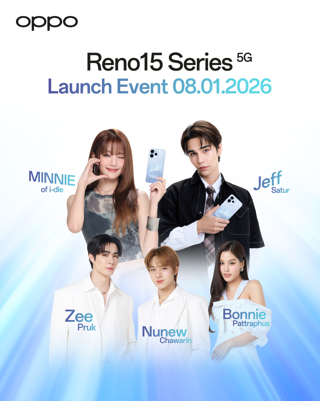 OPPO Reno15系列 5G新品发布会✨2026年1月8日MINNIE、Je