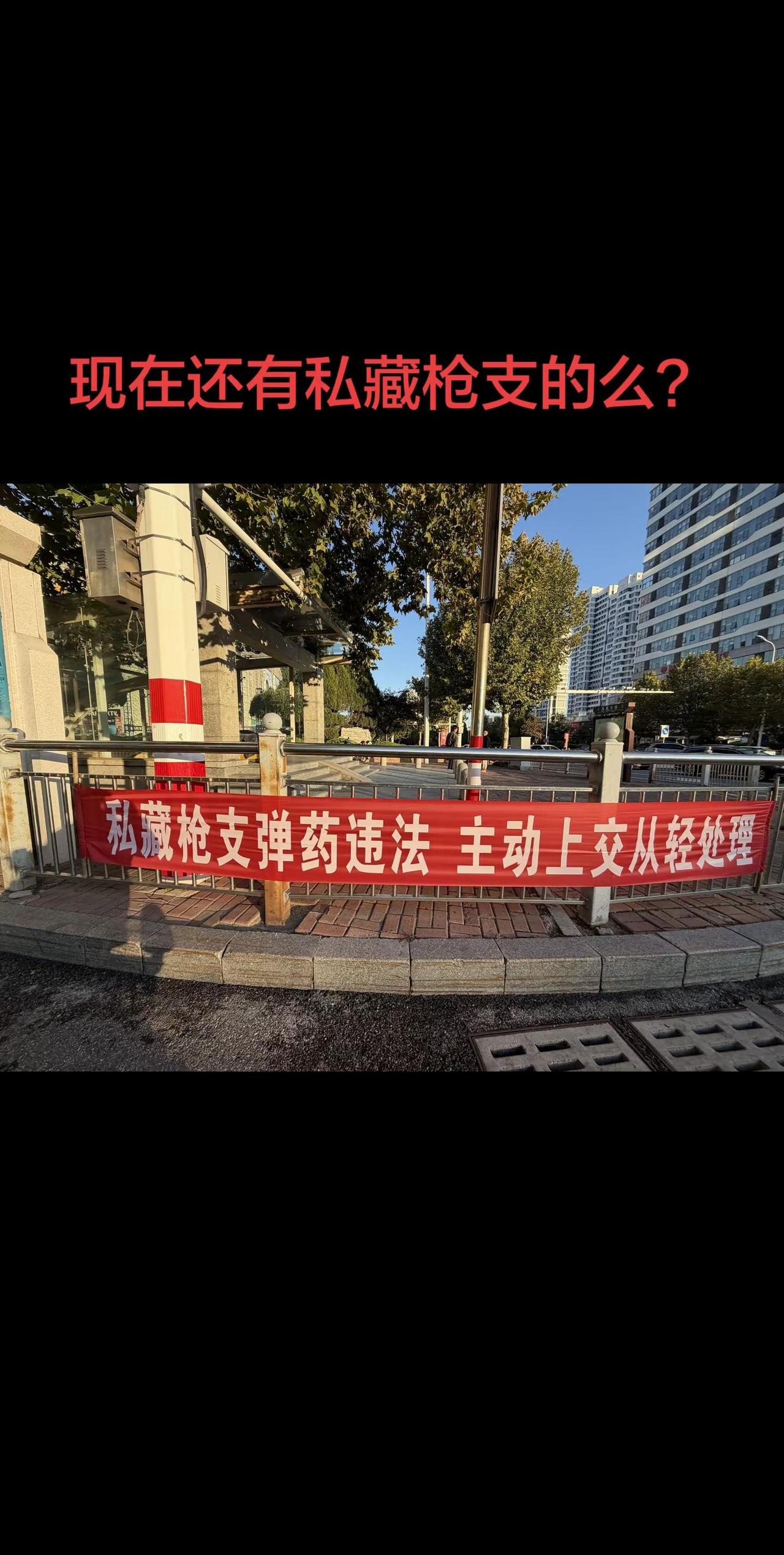 难道现在还有私藏枪支的？如果有就主动上缴吧，我们国家禁枪工作是卓有成效的，正是因