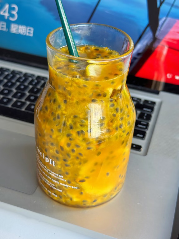 专治不爱喝水的小宝！百香果柠檬水！