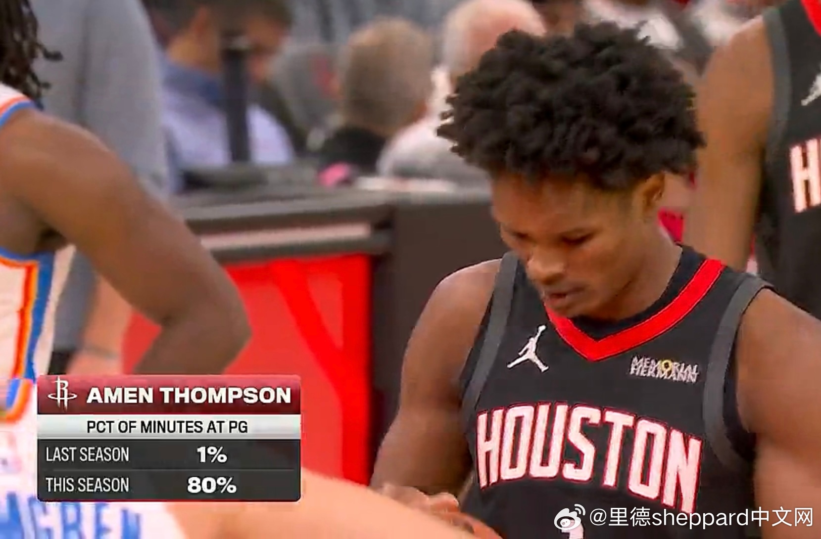 阿门上赛季1%的时间打控卫本赛季80%的时间打控卫确实，难为阿门了…不过练练又有