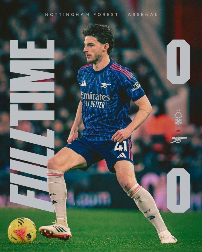 #阿森纳遭遇联赛两连平#英超第22轮，阿森纳做客城市体育场对阵诺丁汉森林。上半场