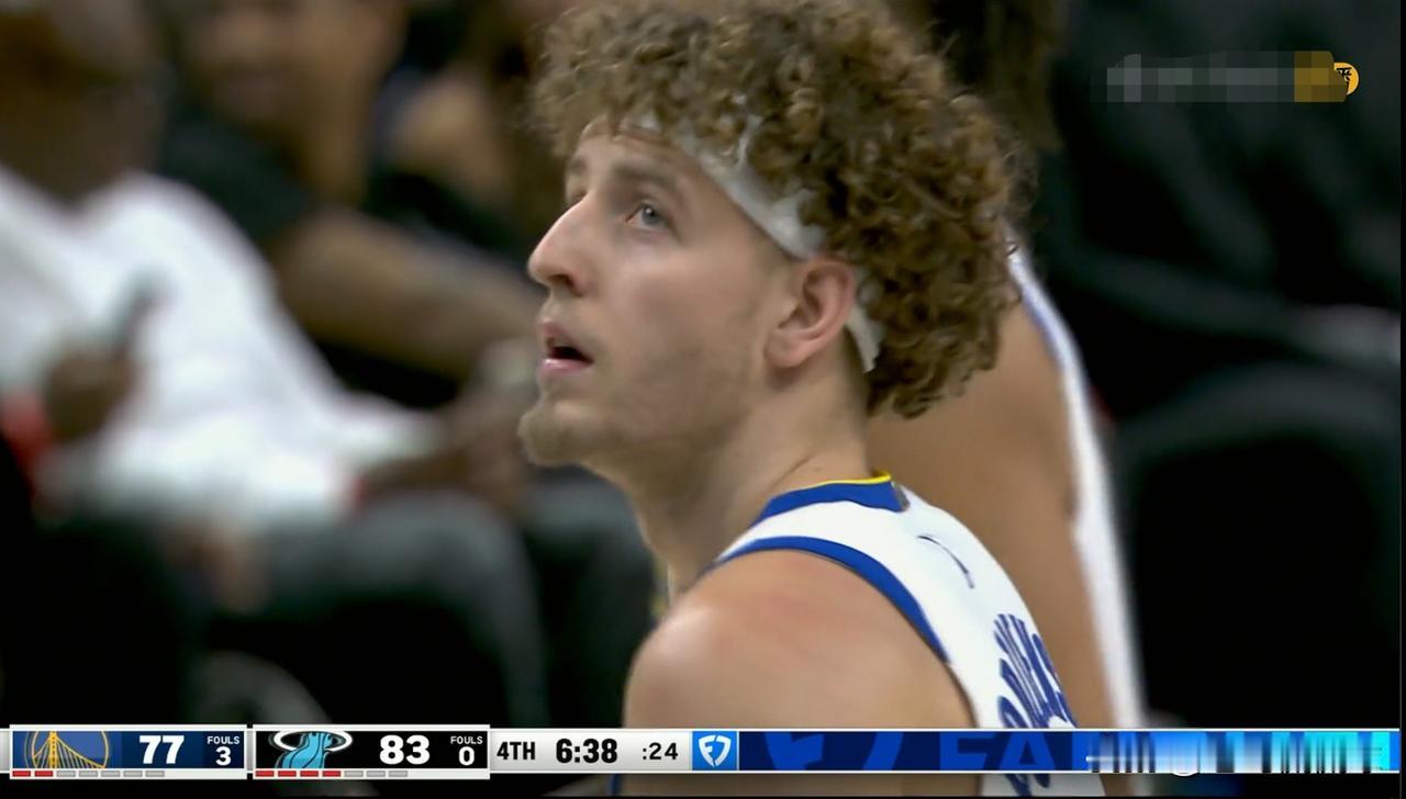 勇士新星波杰姆斯基真是不可救药！在今天勇士客场以96：110输给热火的比赛中，波