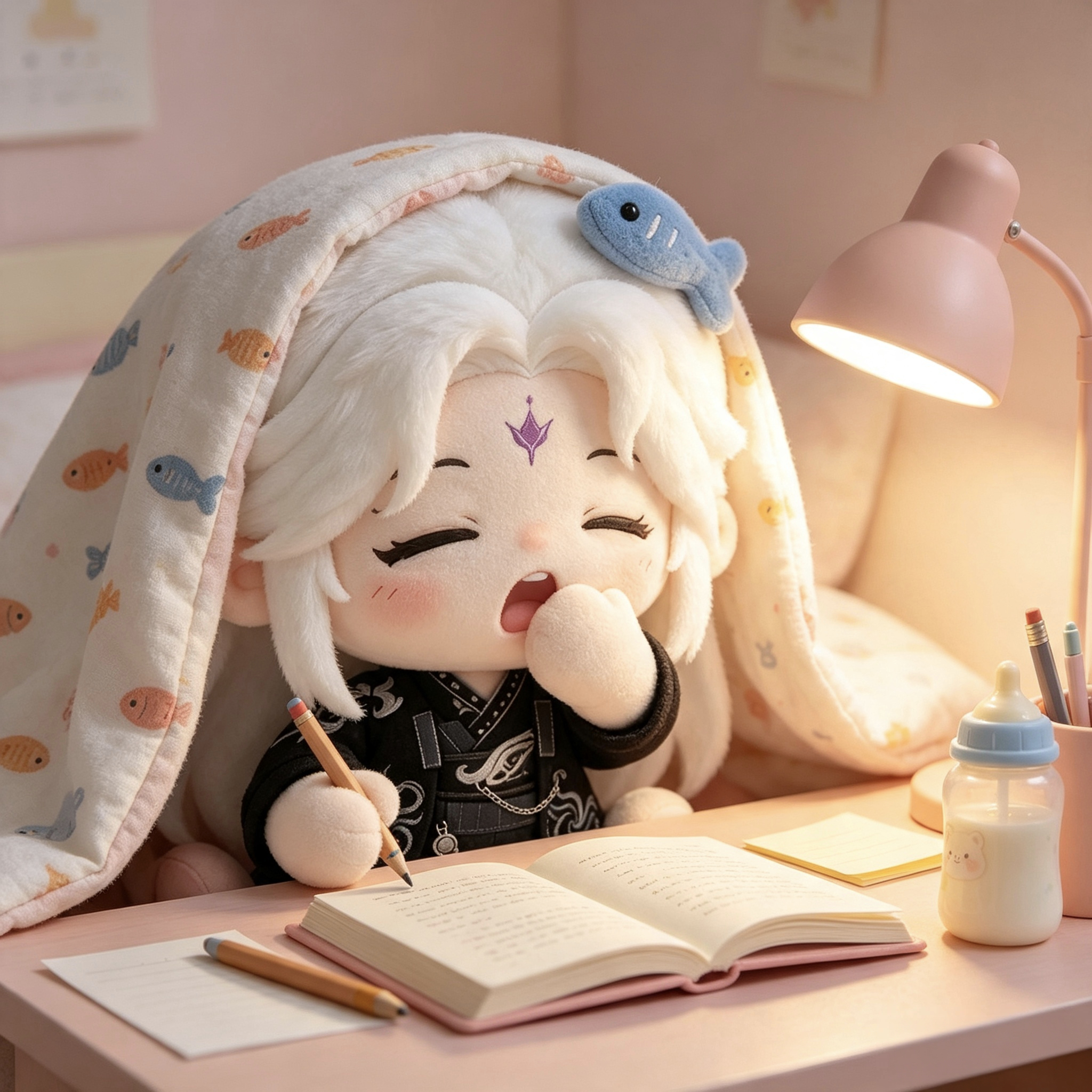 小棉麻的日常之做功课｜仙逆王林 
