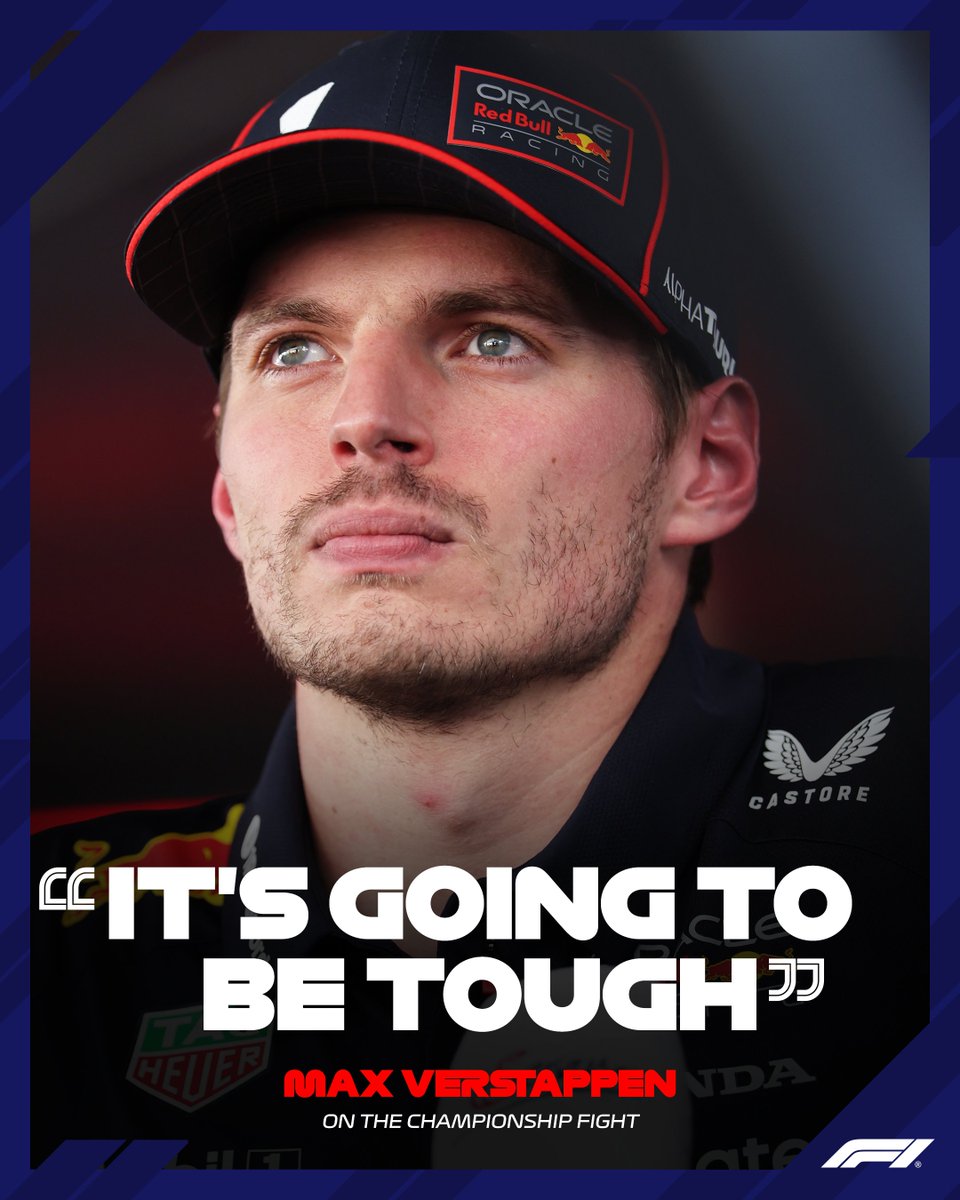 维斯塔潘：冠军争夺将是一场"艰难"战斗