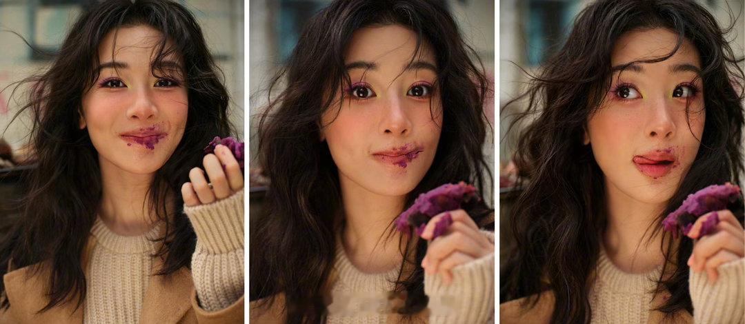 杨紫和杨颖这两张图美到一起去了，陈漫好会拍美女[馋嘴] ​​​