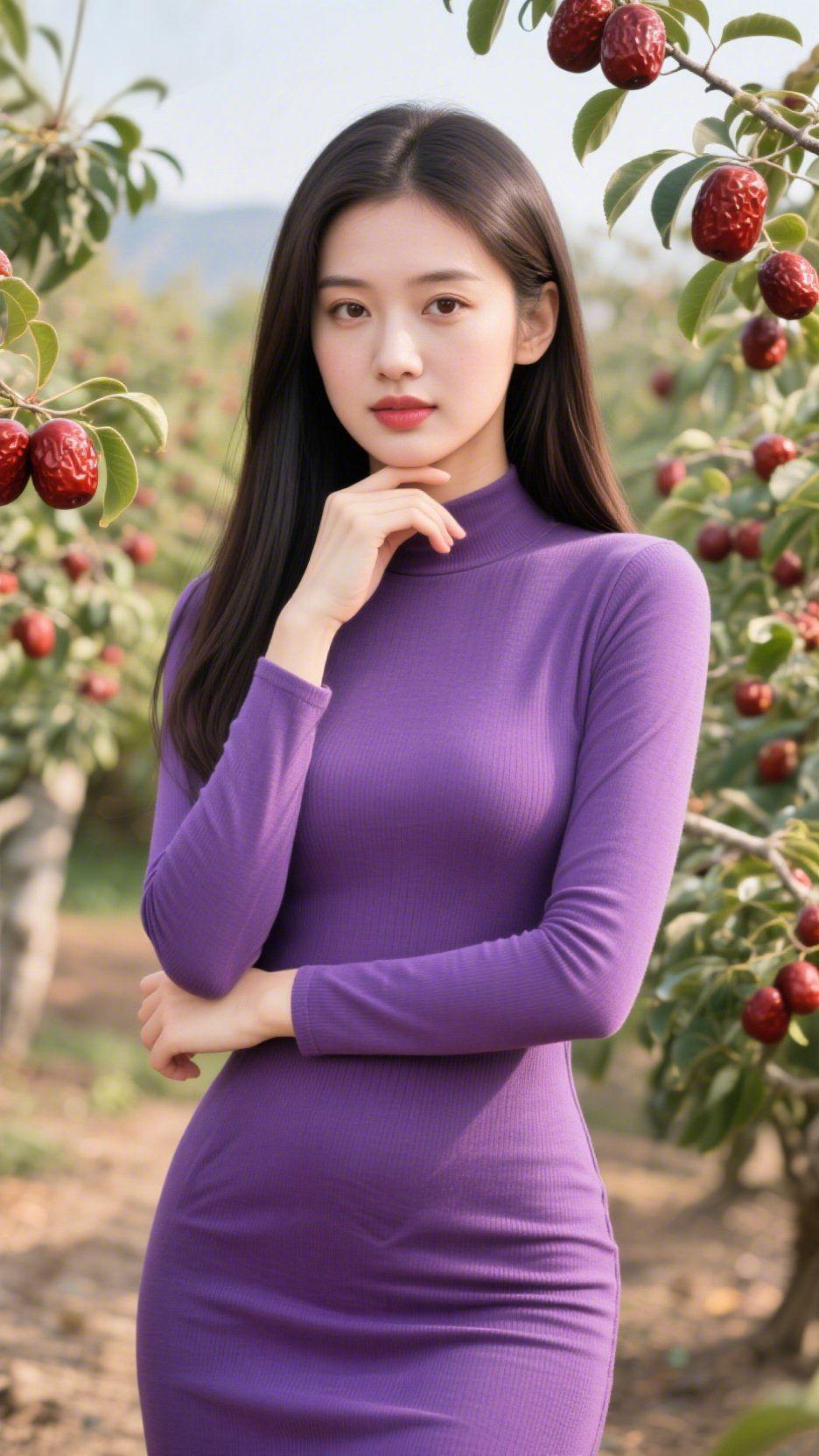 枣园晴景
 
晴川叠翠入遥天，野旷风柔日色妍。
千株枣树连云起，万亩芳林接野阡。