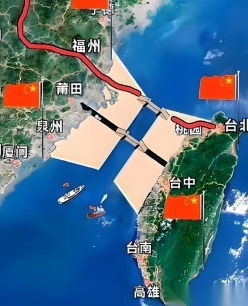 填海这个方法好，能够一劳永逸解决台湾问题！十万辆渣土车日夜交替、加上几万台挖掘机